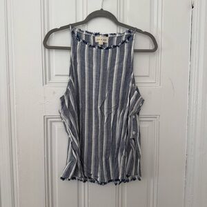 Cloth & Stone Striped Sleeveless Top Size M